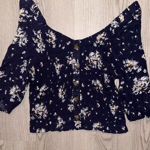 Floral Off-Shoulder Women's Top